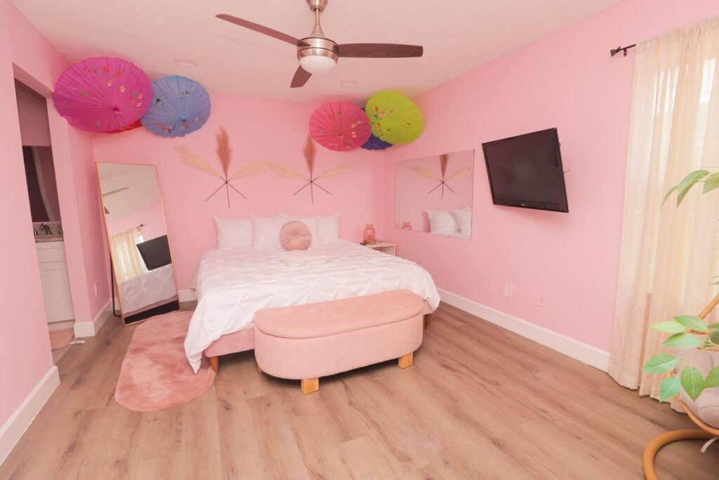 The Pink House Orlando Villa Exterior photo